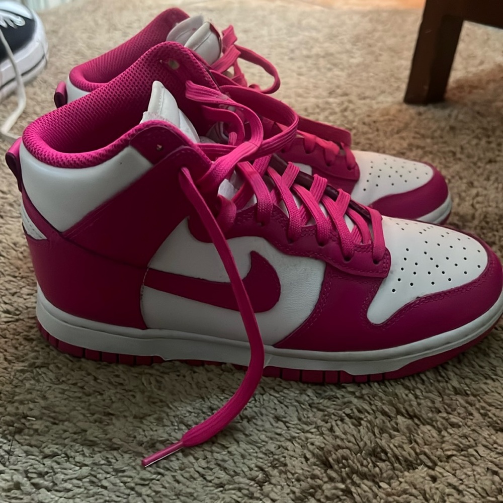 Pink Nike Dunk Highs